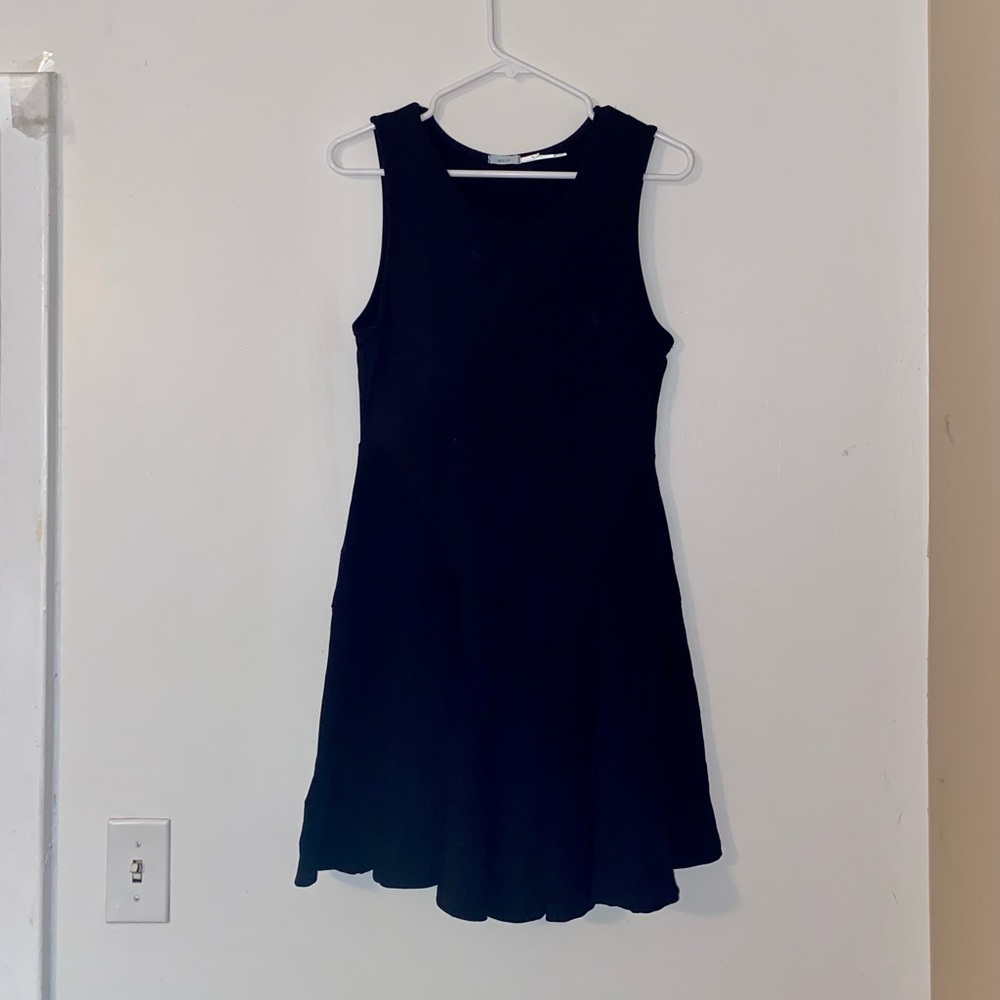 Black A line flattering dress